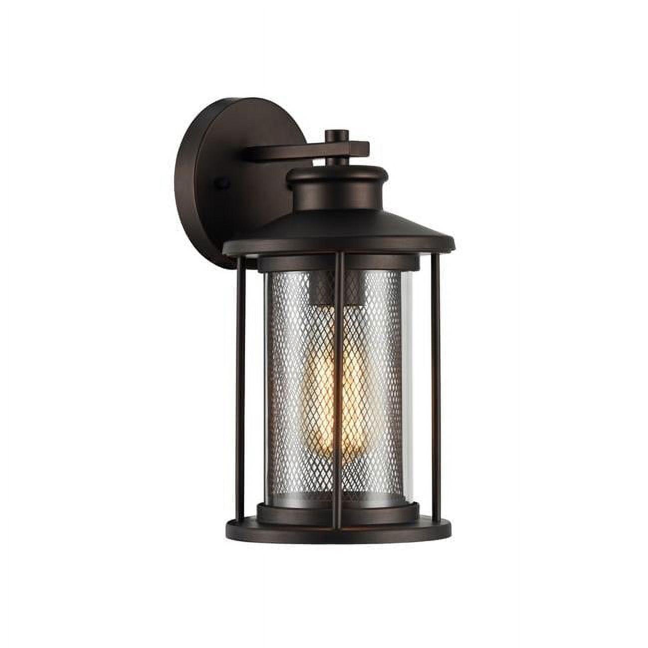 RADIANCE Goods Transitional 1 Light Rubbed Bronze Outdoor Wall Sconce 11" Tall