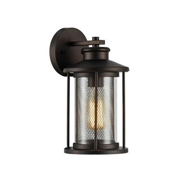 Chloe Lighting Crichton Transitional 1 Light Rubbed Bronze Outdoor Wall Sconce 11 Inch Tall