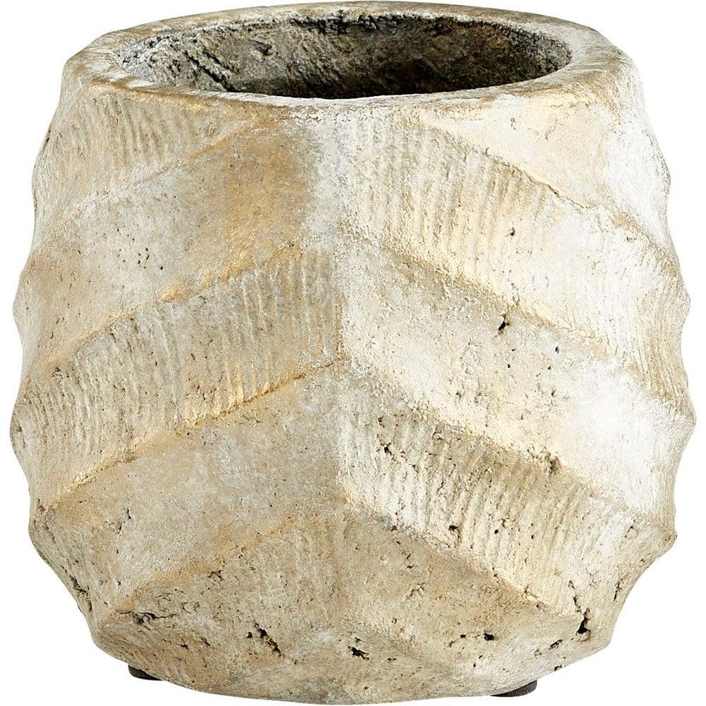 Cache Creek Small Brown Sandstone Ceramic Planter