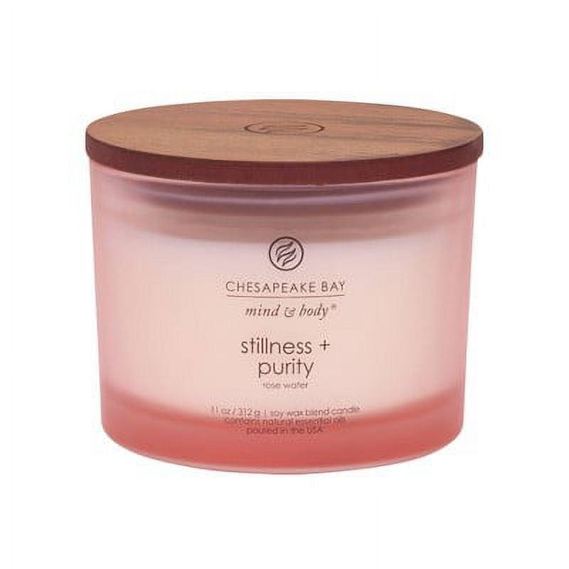 11oz Glass Jar 3-Wick Candle Stillness + Purity - Mind & Body by Chesapeake Bay Candle