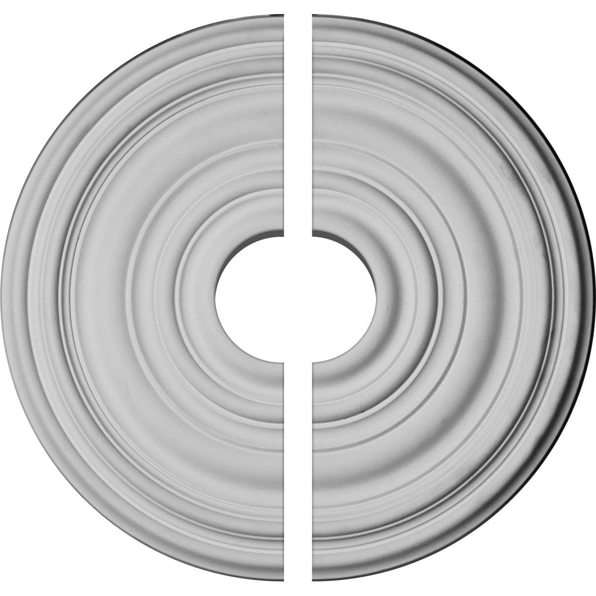 12 5/8"OD x 1"P Carton Ceiling Medallion, Two Piece (For Canopies up to 3 1/2")