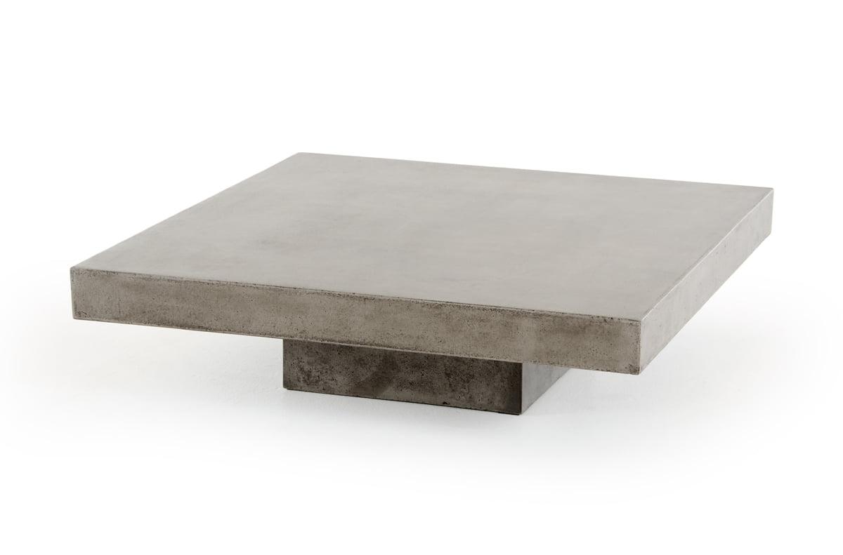 Contemporary 43" Square Outdoor Acrylic Coffee Table