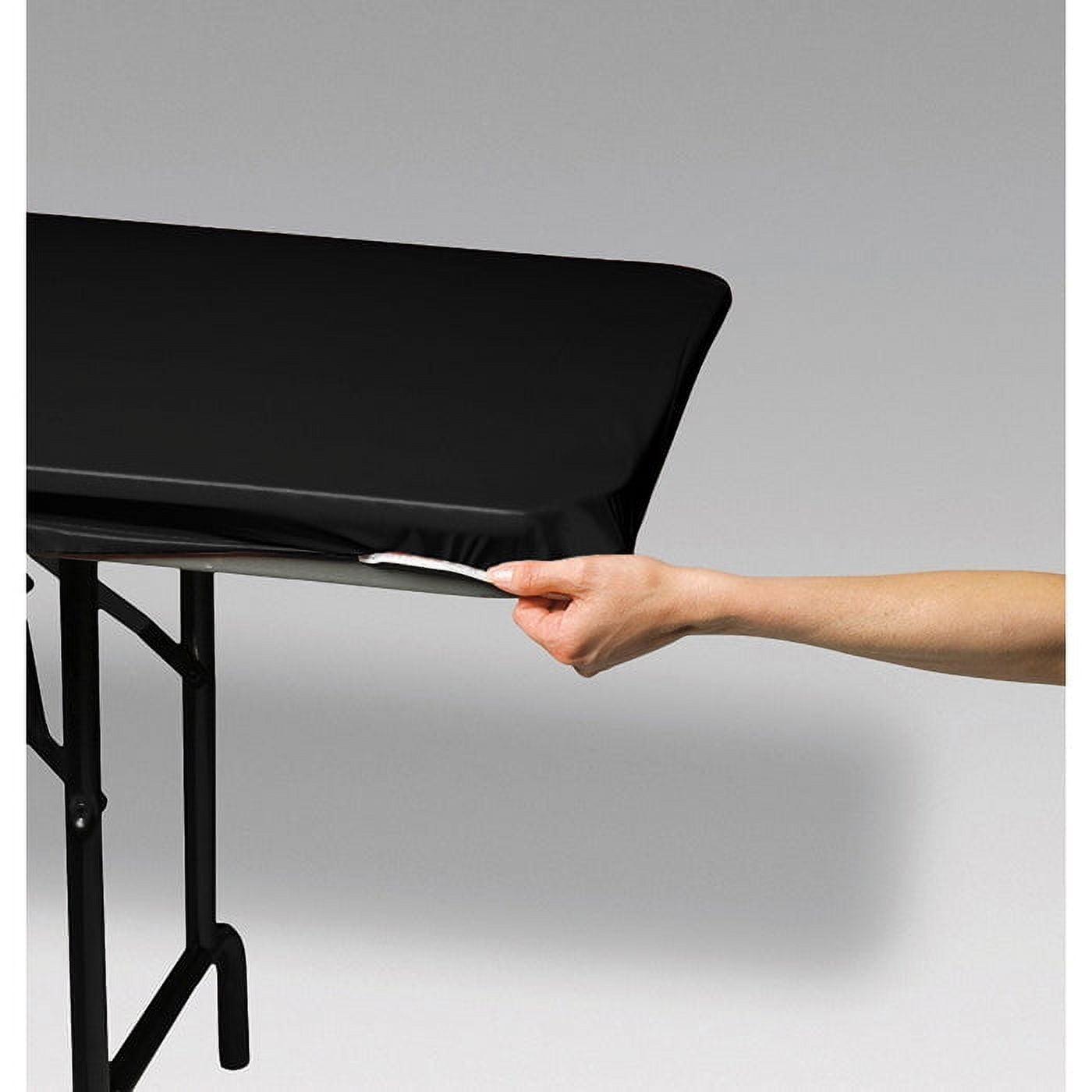 12 Count Bulk Pack Black Stay Put Table Cover 29" x 72"