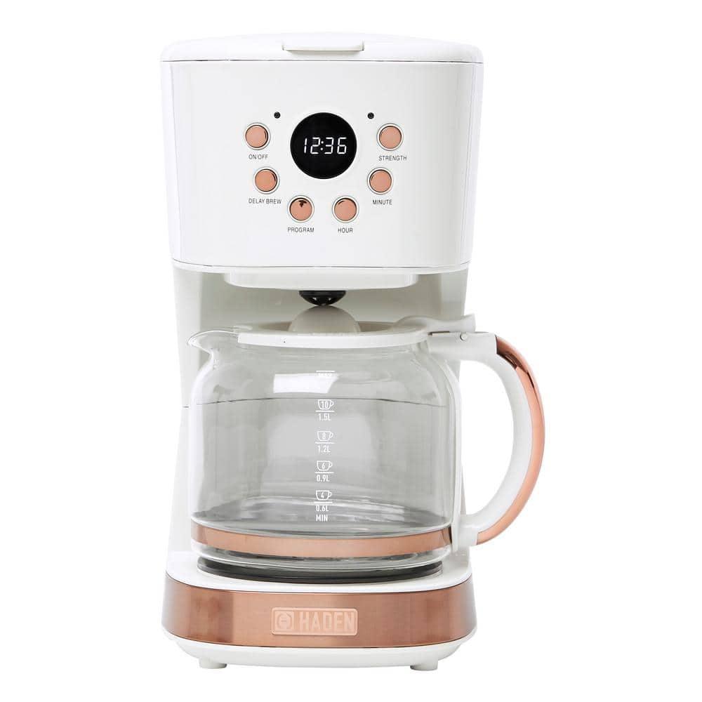 HADEN Ivory Programmable Drip Coffee Maker