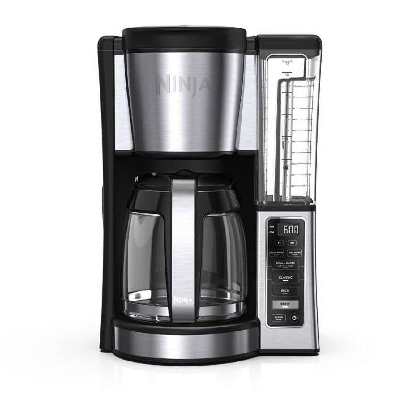 Ninja® 12-Cup Programmable Coffee Brewer, 2 Brew Styles, Adjustable Warm Plate, 60oz Water Reservoir, Delay Brew - Black/Stainless Steel