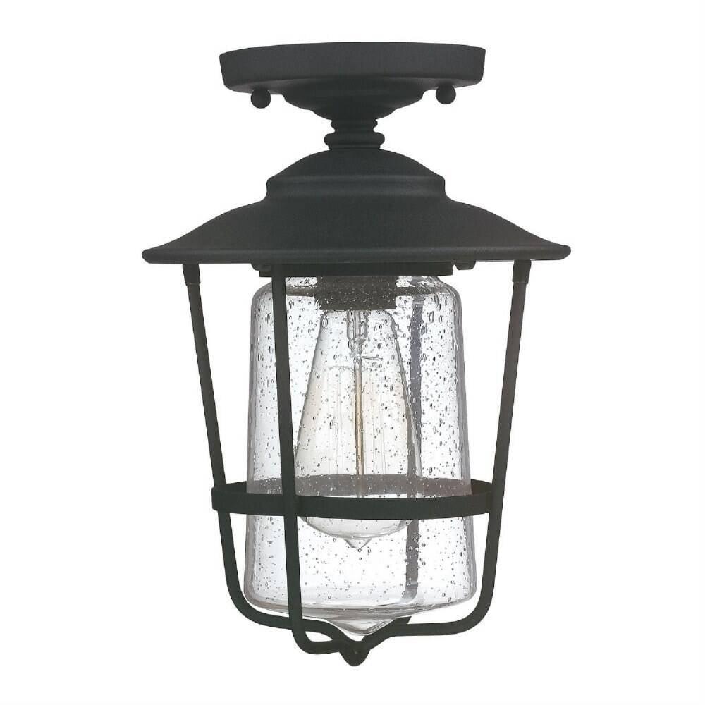 Capital Lighting 9607 Creekside 12" Tall Outdoor Semi-Flush Lantern Ceiling Fixture -