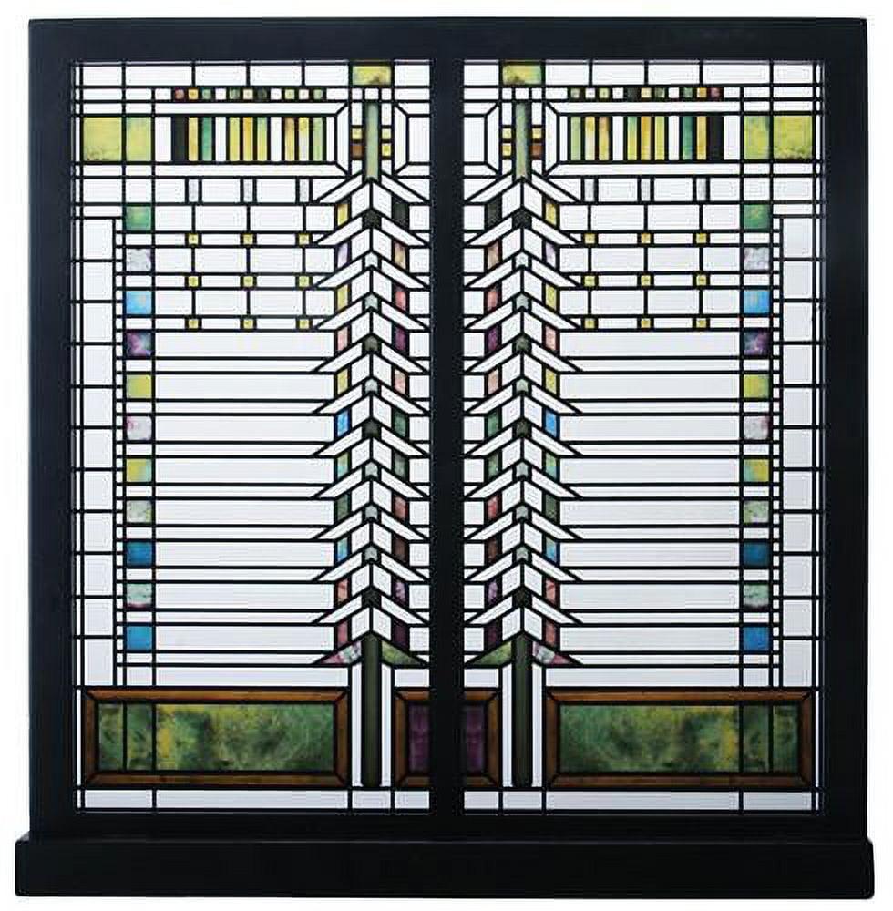 12 Inch Frank Lloyd Wright Martin House Stained Glass Casement Window