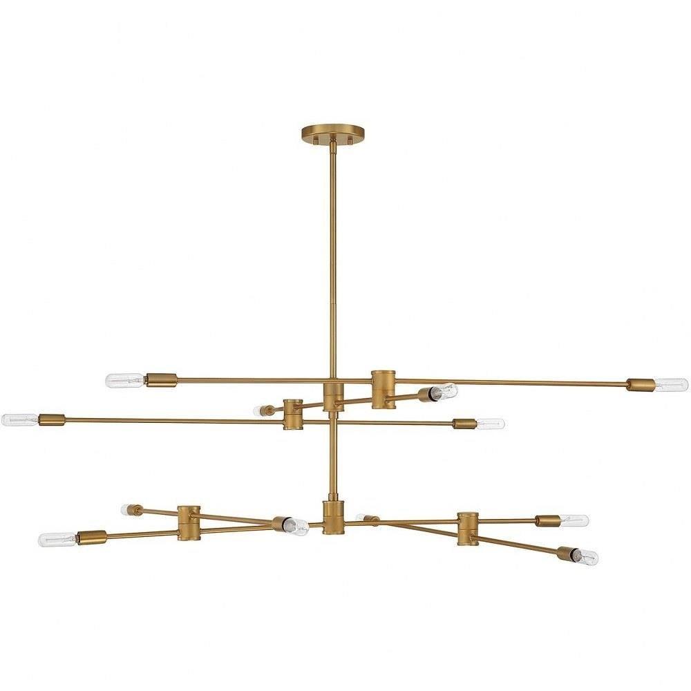 Jordy 12 Light Metal Dimmable Sputnik Chandelier