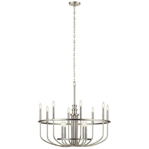 Gracie Oaks Kuzey 12 - Light Wagon Wheel Chandelier