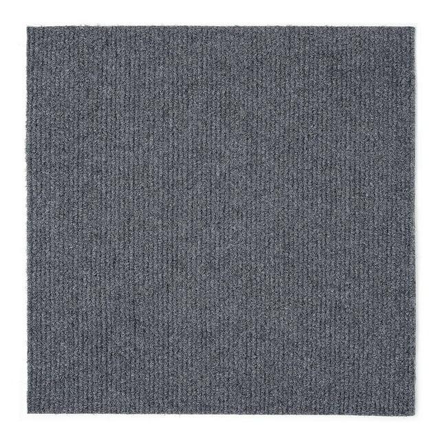 Creative Home: Nexus Tiles: Self-Adhesive Carpet Tiles - Actual: 12" x 12" Smoke (Blue/Gray)