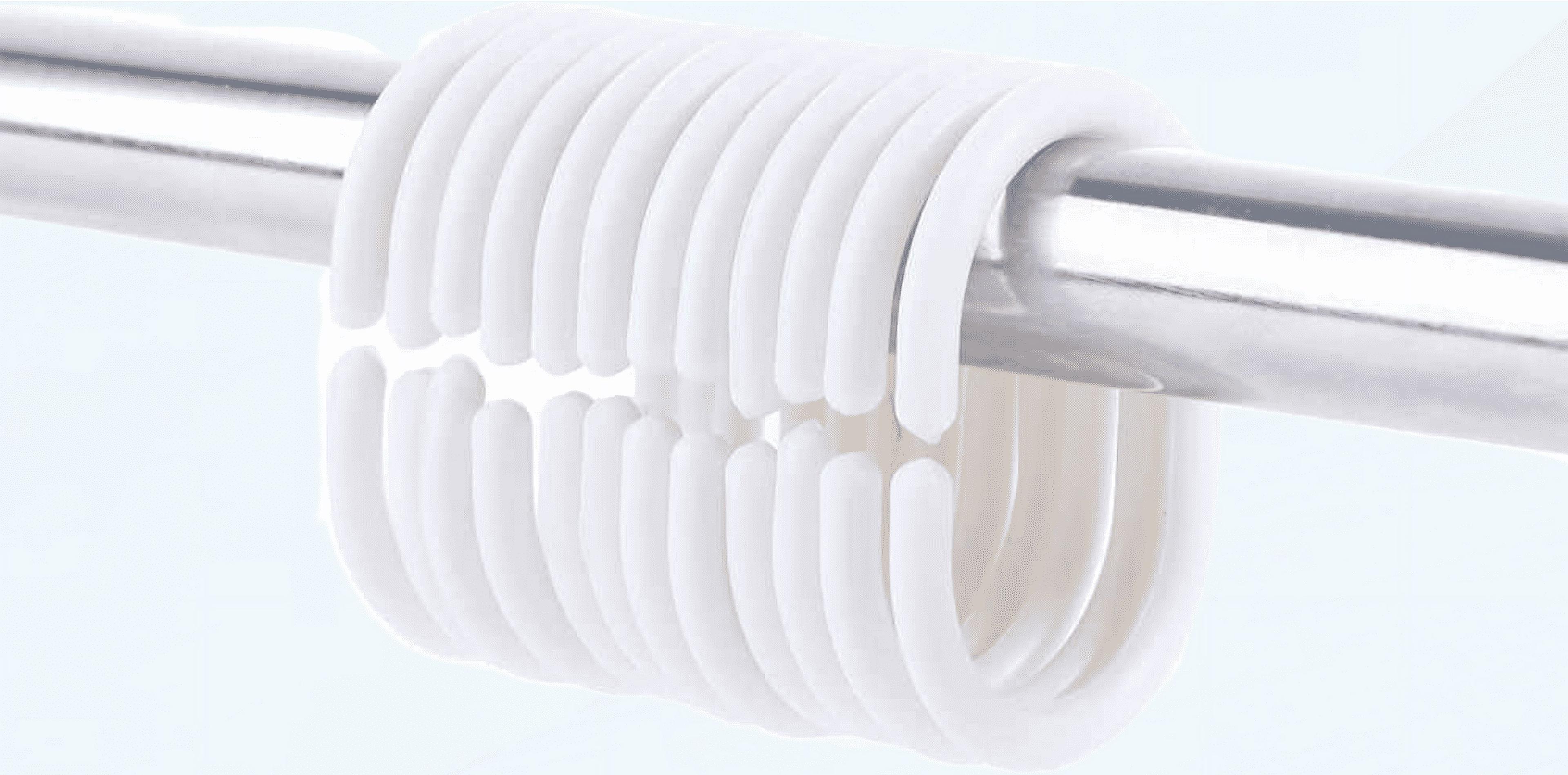 Solid Plastic Shower Curtain Hooks Rings