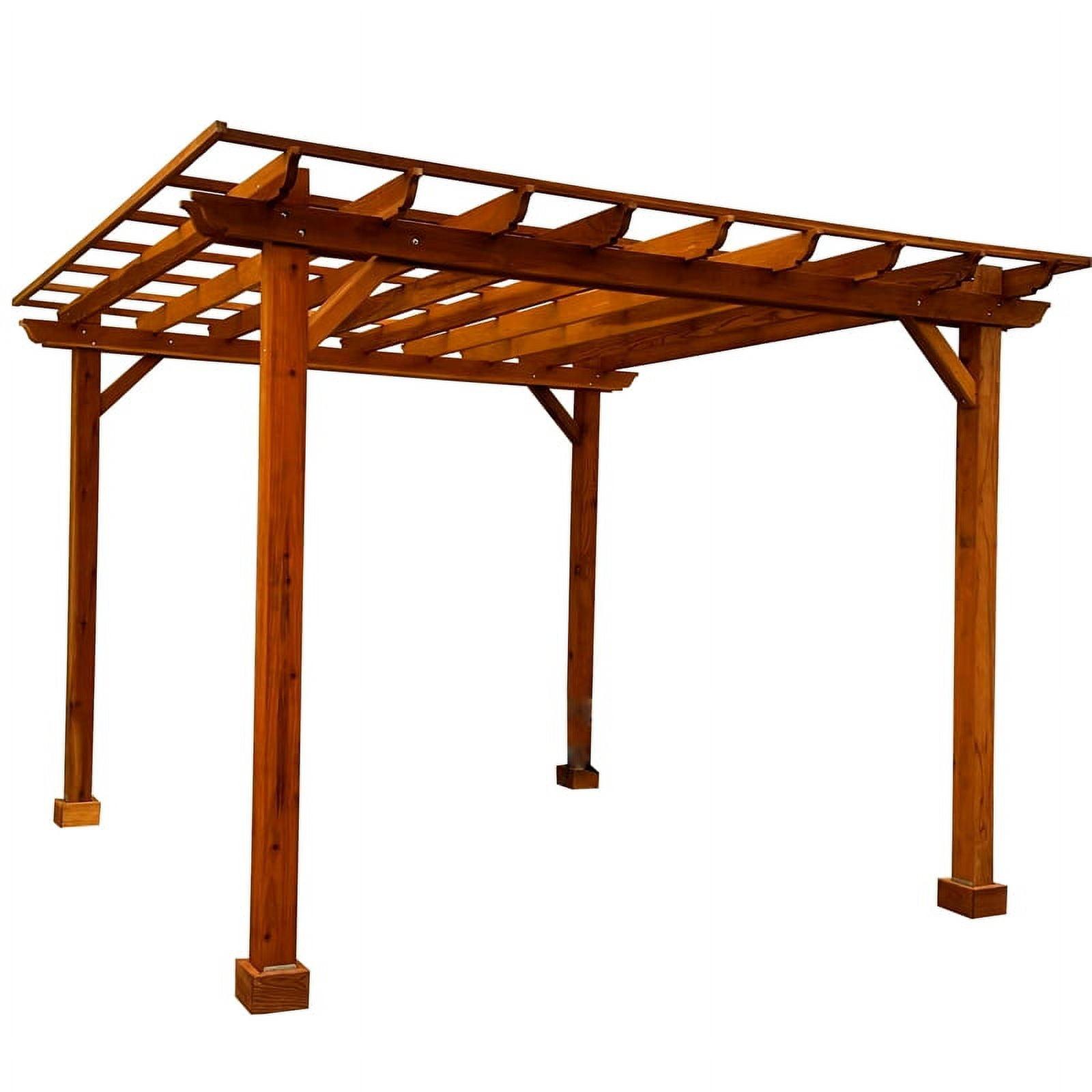 Pacific Redwood 12' x 12' Douglas Fir Wood Pergola