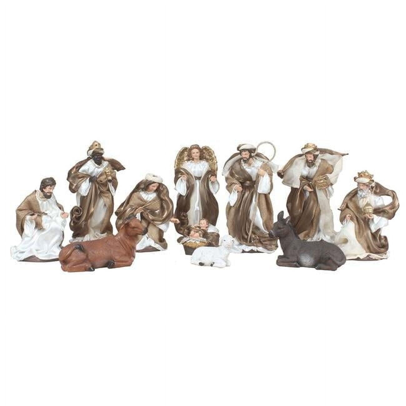 12 in. Fabric Nativity Set, Gold - 11 Piece