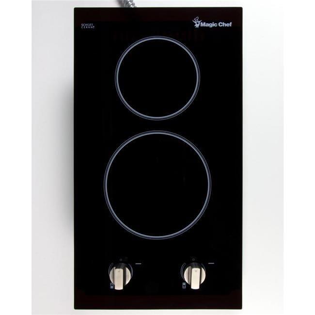 Magic Chef MCSCTE12BG2 12-in. 120V Built-in Electric Radiant 2-Burner Cooktop