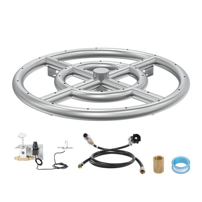 VEVOR 12'' Round Stainless Steel Fire Pit Accessory