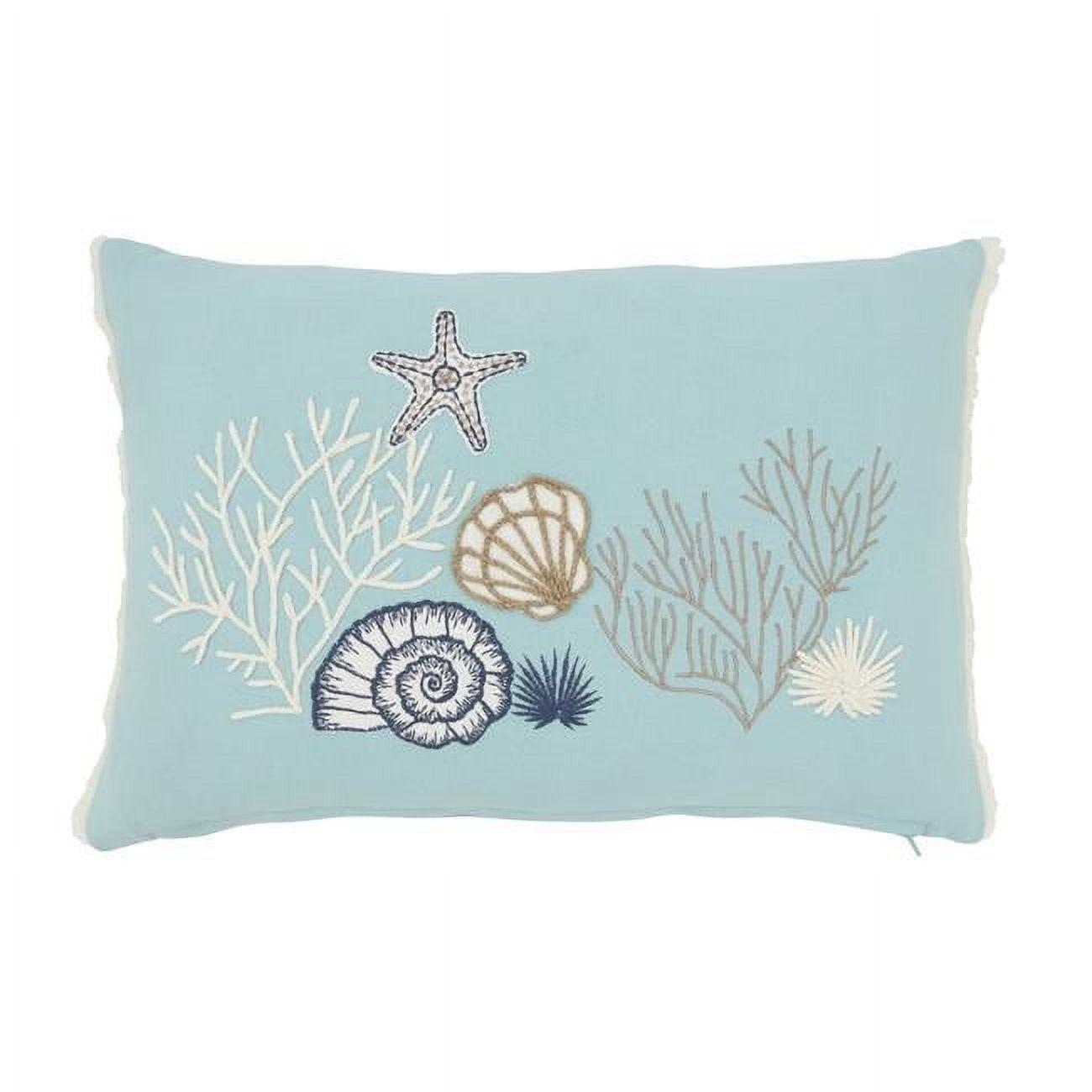 Saro Laguna Collection Cotton Pillow Cover