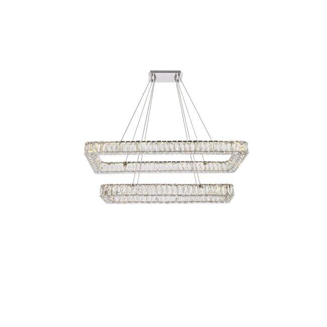 Elegant Lighting Monroe 2 - Light Pendant in  Chrome