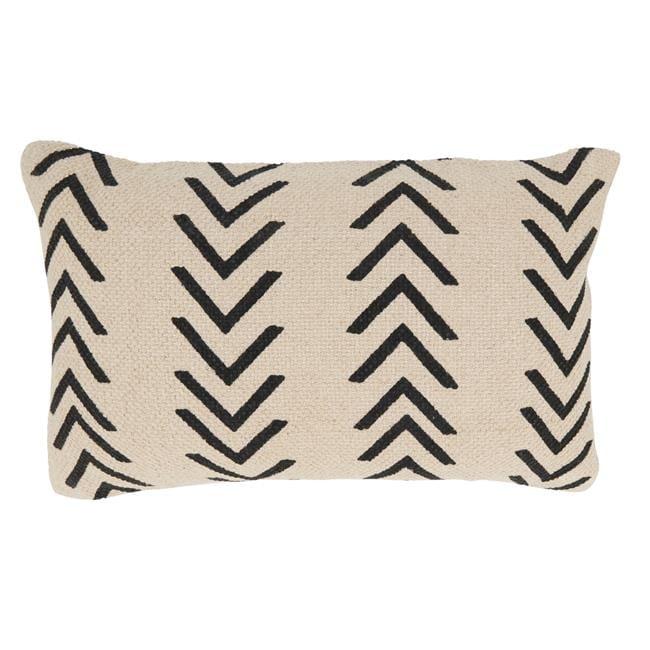 Saro Adah Collection Geometric Cotton Throw Pillow