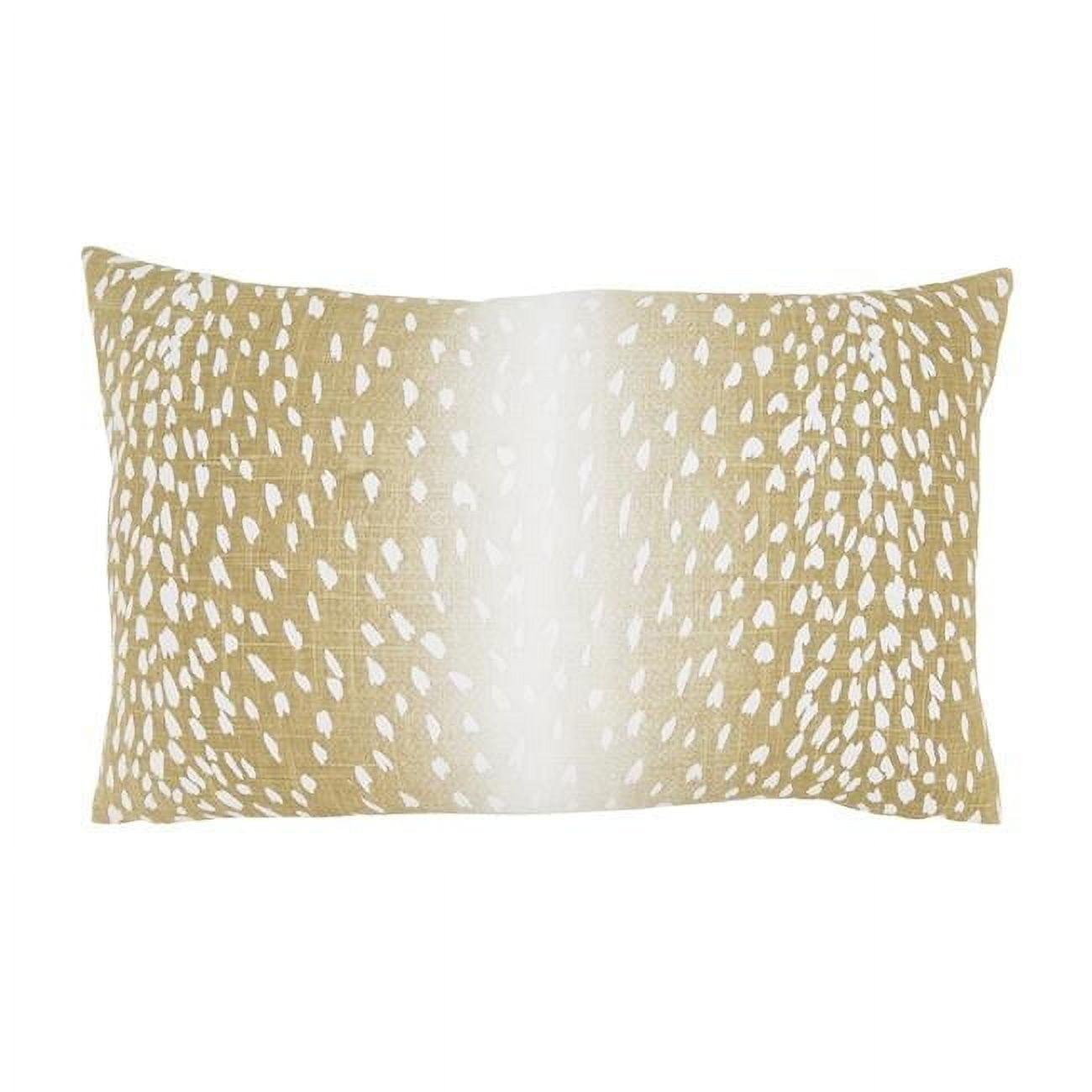 Saro Antelope Collection Linen Throw Pillow