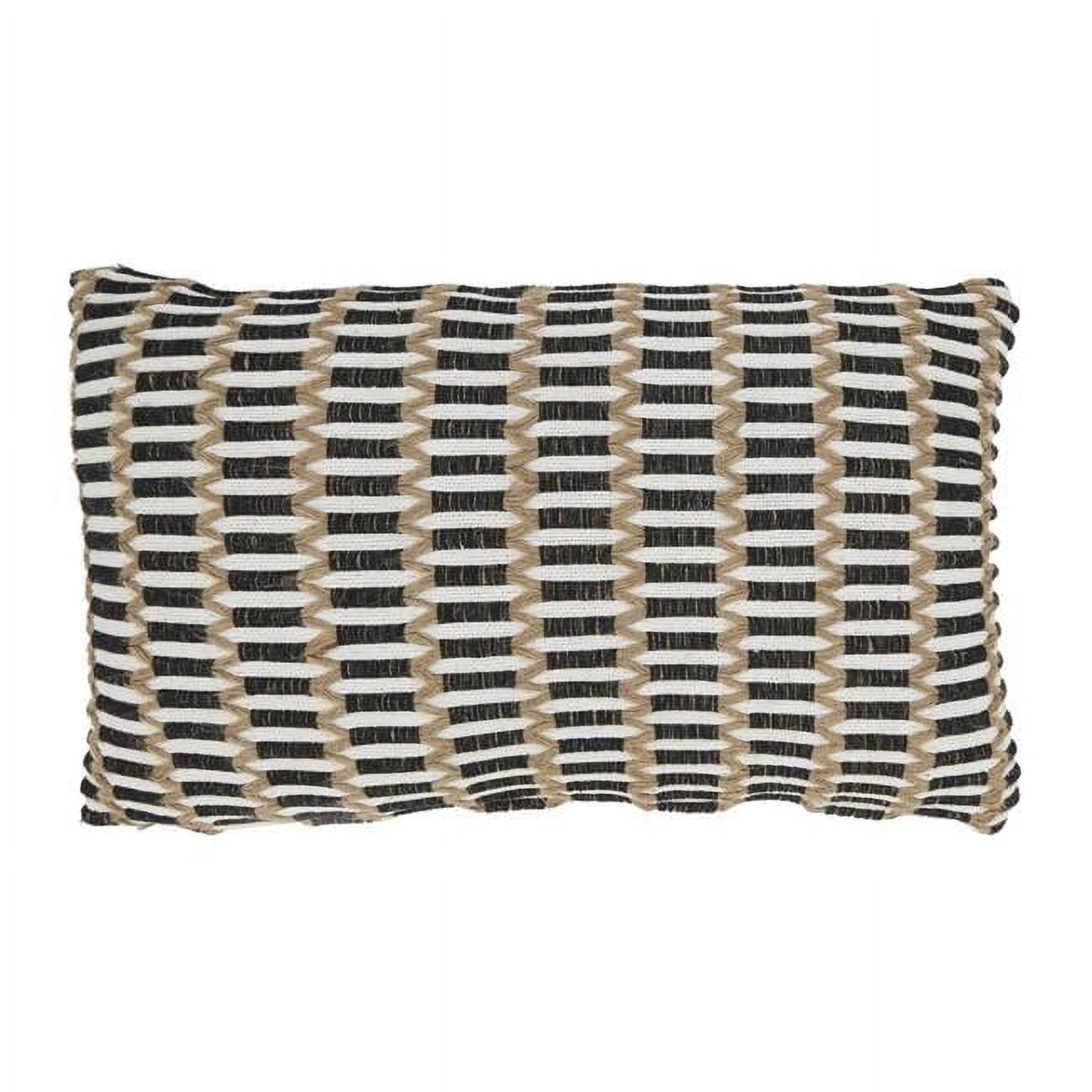 Saro Cambria Collection Geometric Cotton Blend Pillow Cover