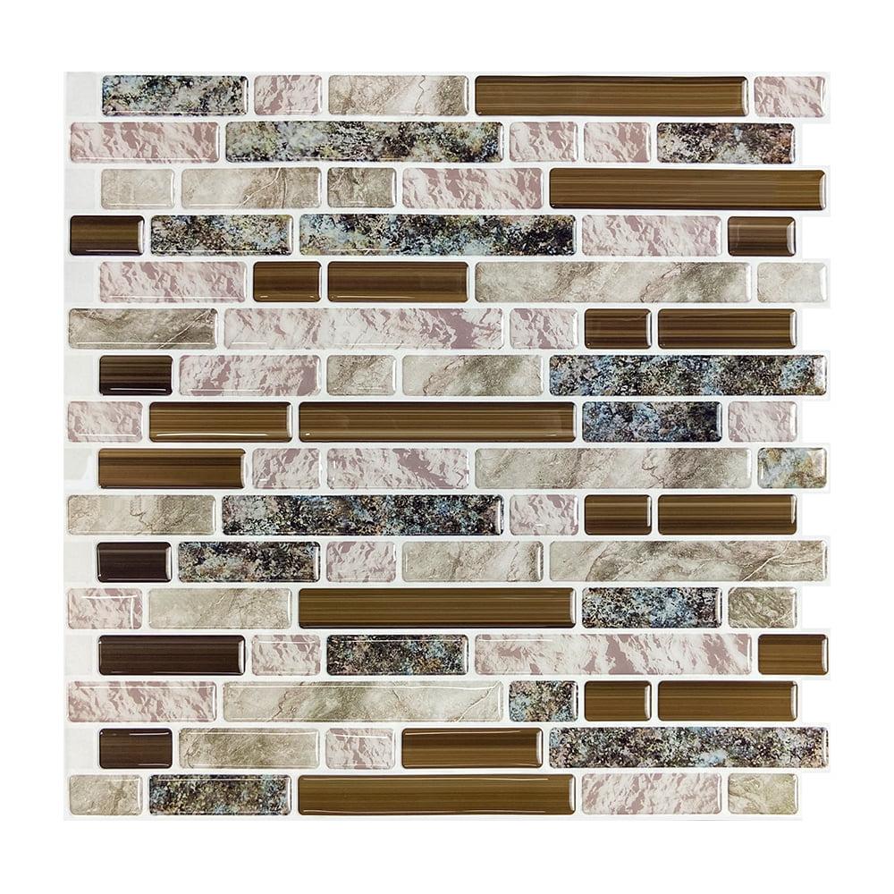 12'' W x 12'' L Vinyl Peel and Stick Mosaic Tile