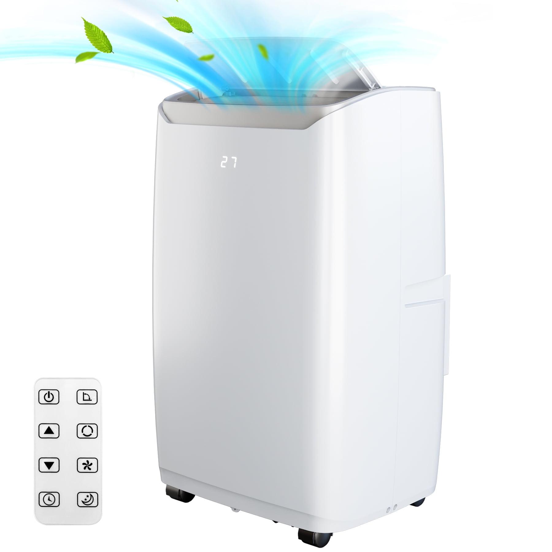 White 12000 BTU Portable Air Conditioner with Remote Control