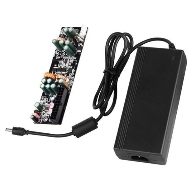 SilverStone Technology  Power Supply Kit, 120W DC-DC Board, 12V/10A Adapter, Black Wires, 20+4 Pin Motherboard, 4+4 EPS, 3x SATA, 1x 4-Pin Peripheral