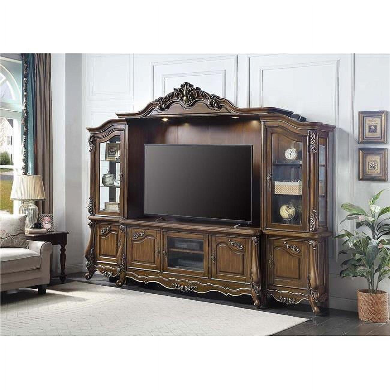 ACME Latisha ENTERTAINMENT CENTER Antique Oak Finish LV01355