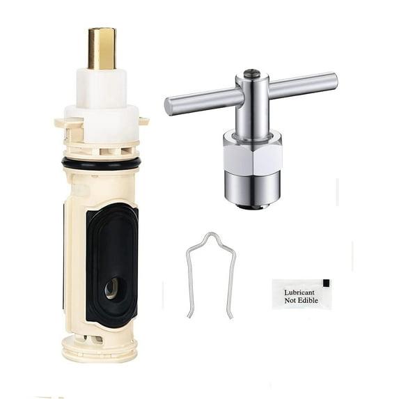 1222 Replacement Cartridge with Moen 104421 Cartridge Puller Removal Tool Retainer Clip Compatible with Moen One-Hanlde Posi Temp 1222B Shower Bathtub Faucet (1222 cartridge +104421 cartridge puller)