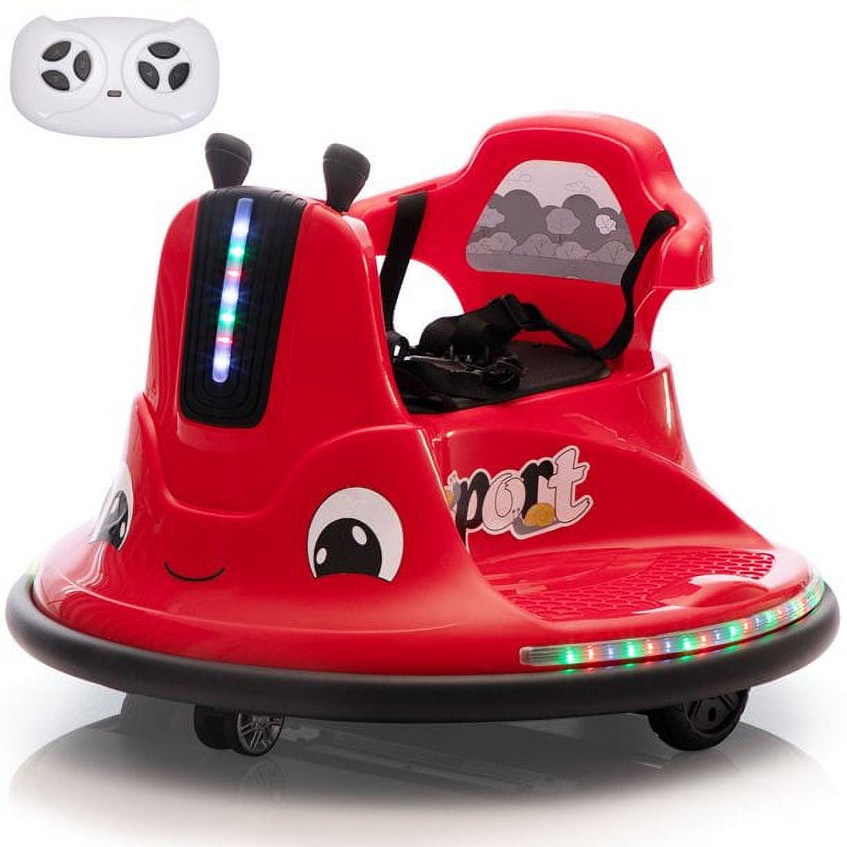 Red 12V Kids Electric Bumper Car with Remote Control