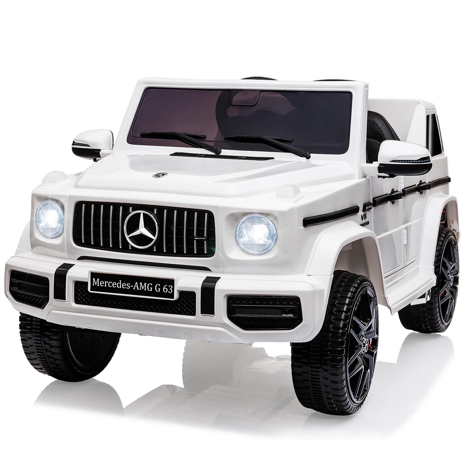 12V White Licensed Mercedes-Benz G63 Kids Ride-On Car