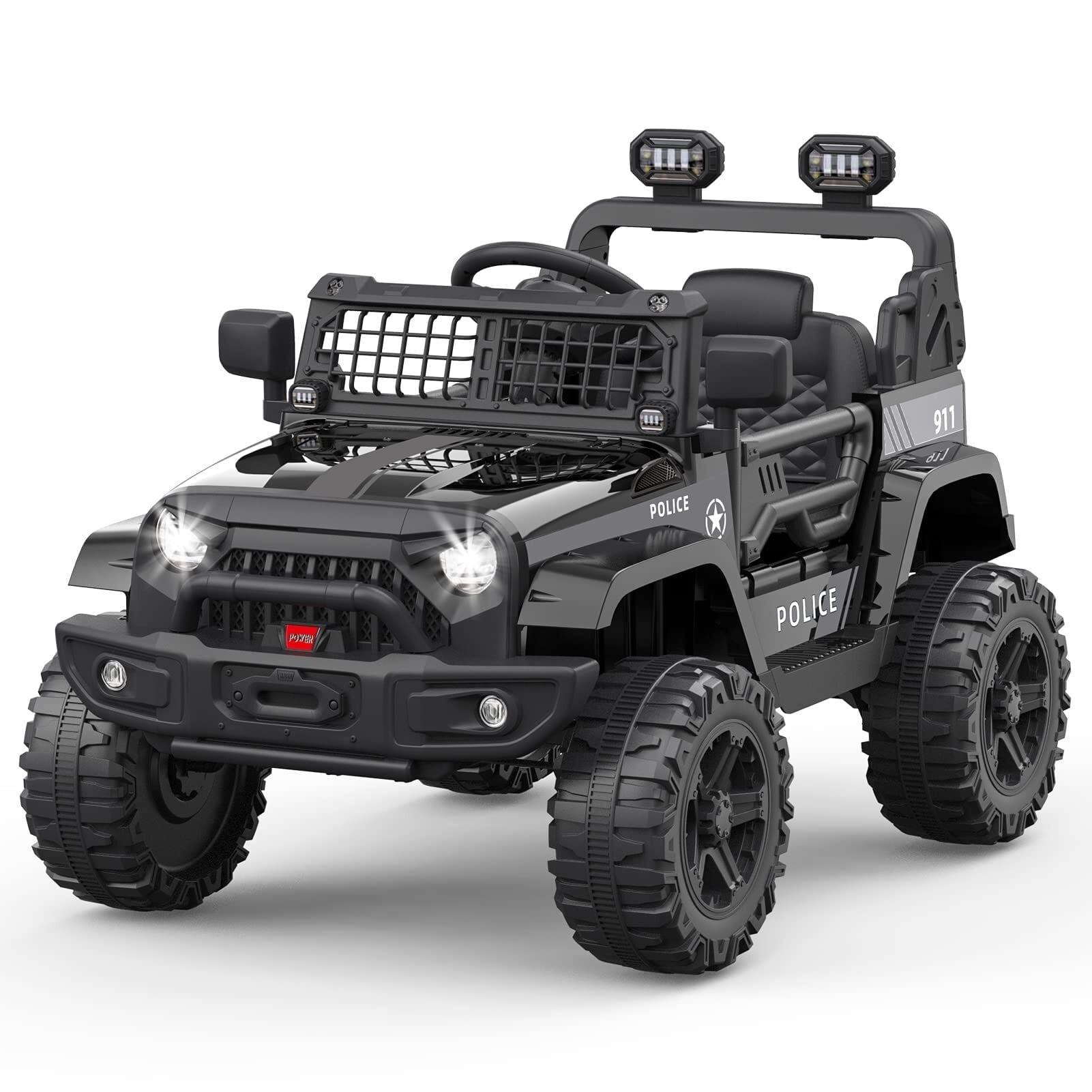 Black 12V Electric Ride-On Truck with Remote Control