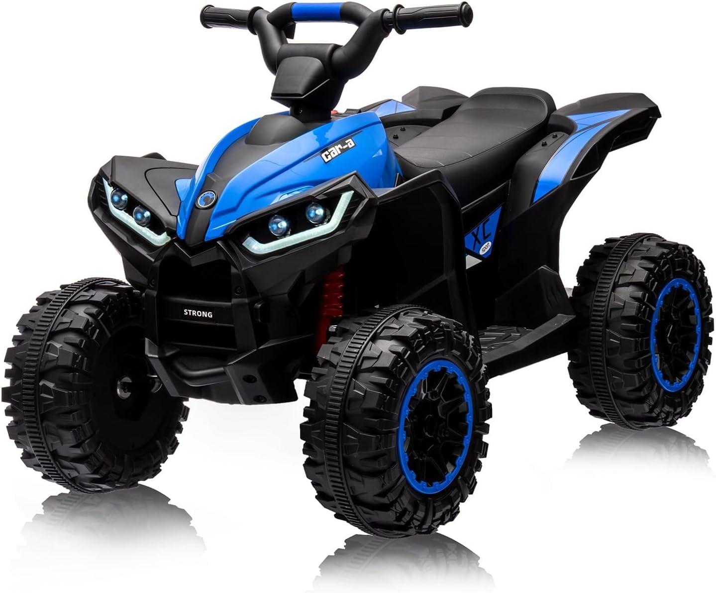 Hetoy 12V Battery Powered Electric Four-Wheeler With Music