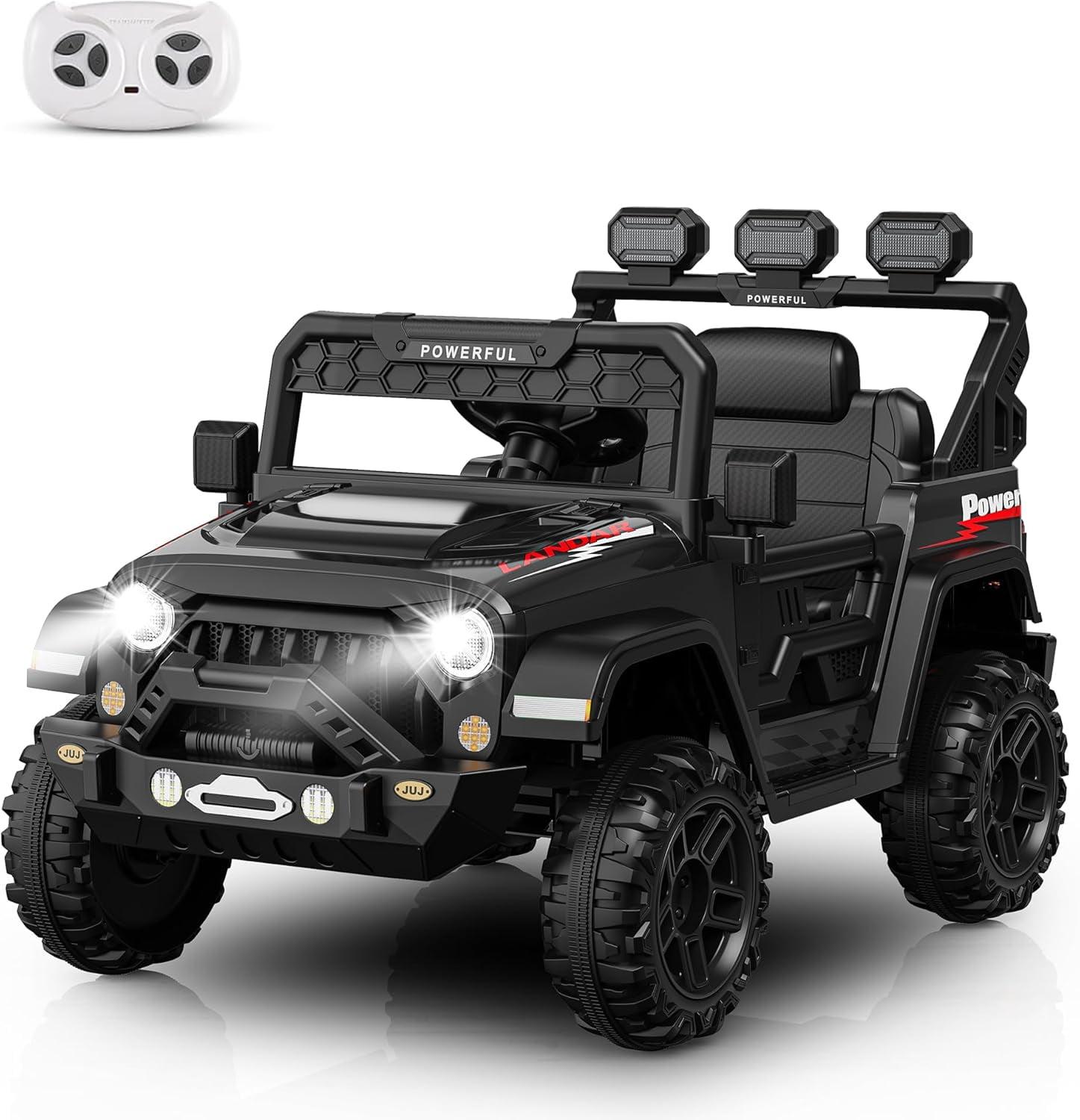 12V Black Dune Buggy UTV with Remote Control