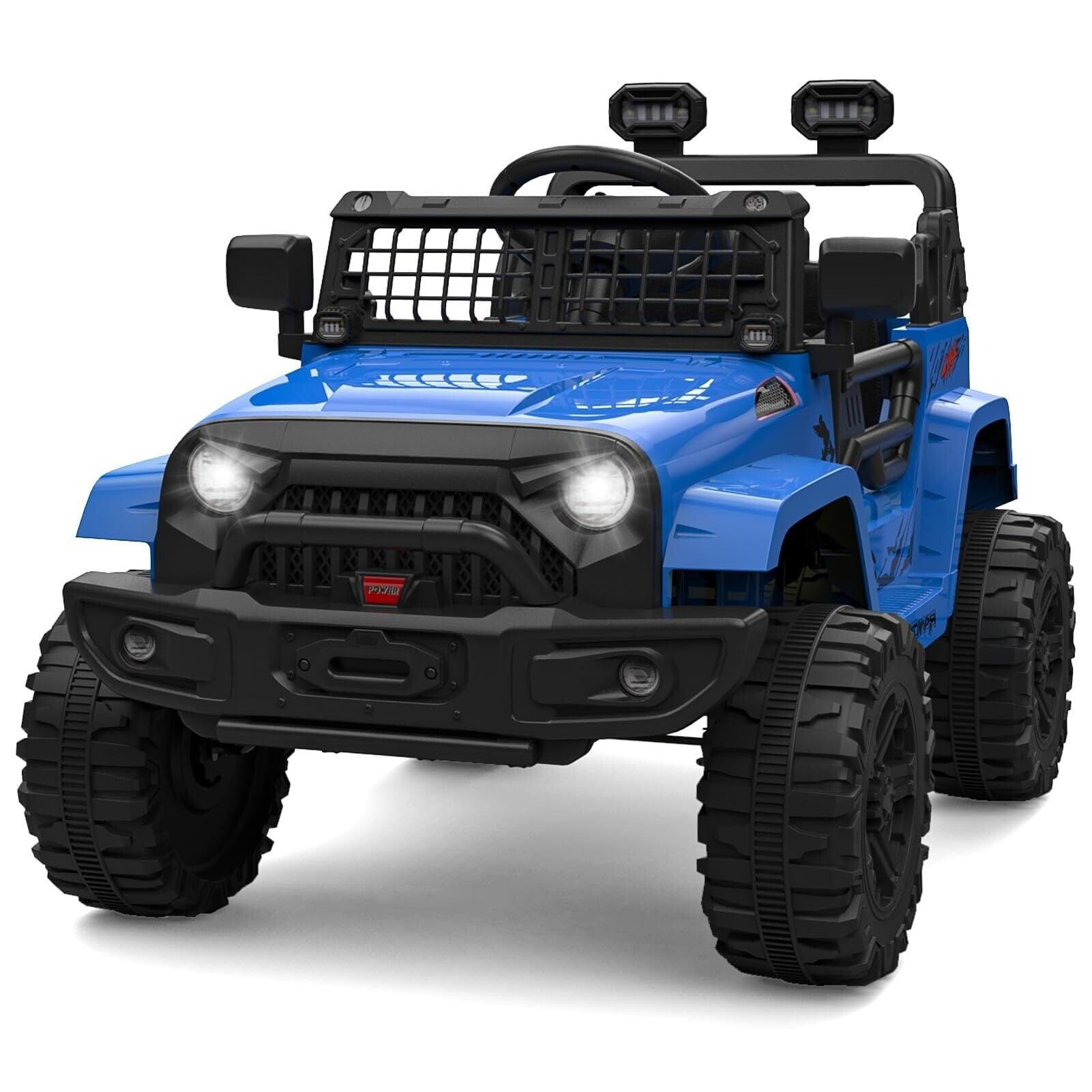 12V Blue Electric Ride-On Truck with Remote Control