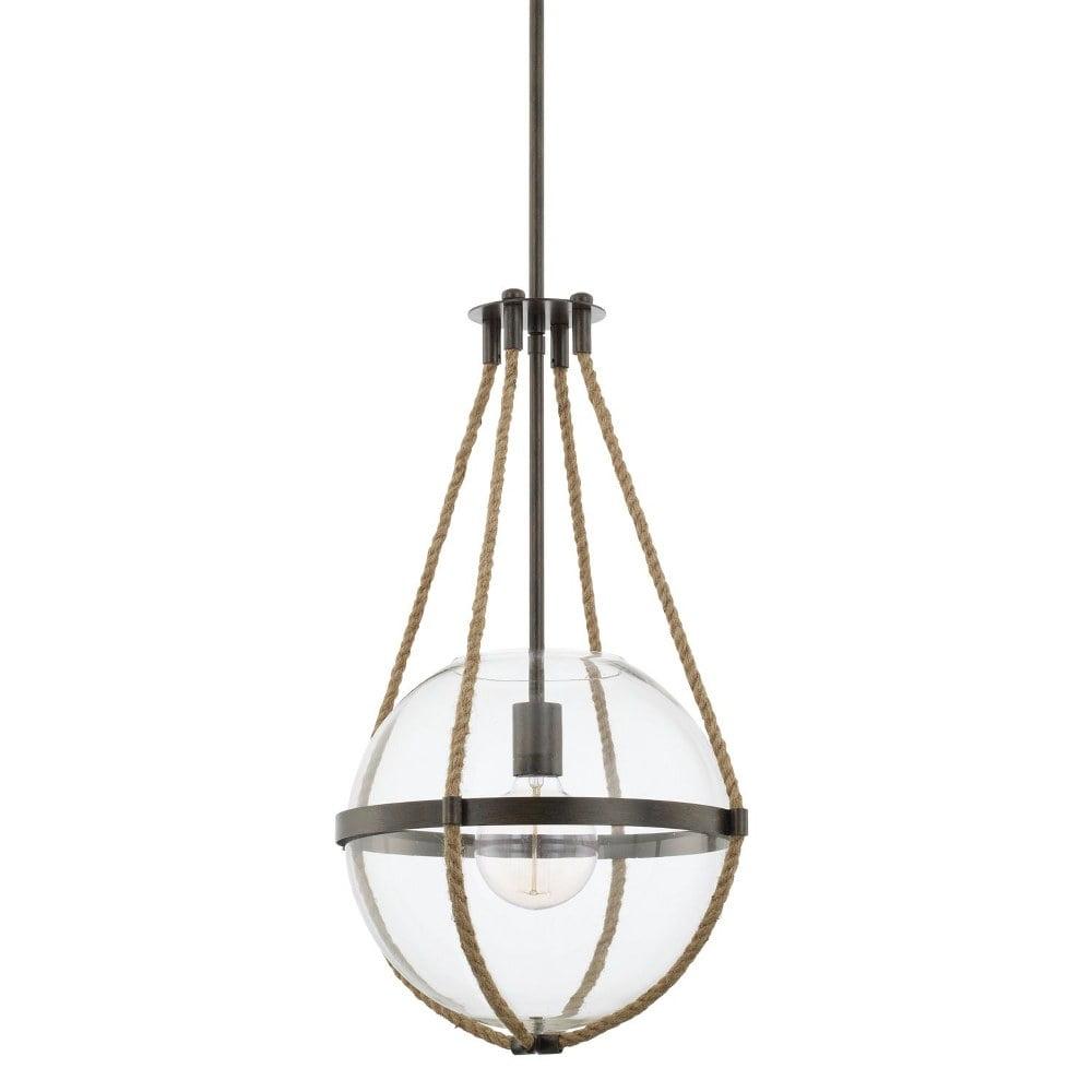 13.25 Inch 1 Light Pendant In Transitional Style 13.25 High By 72.75 Wide-Nordic Grey Finish    -Traditional Installation Capital Lighting 327413Ng
