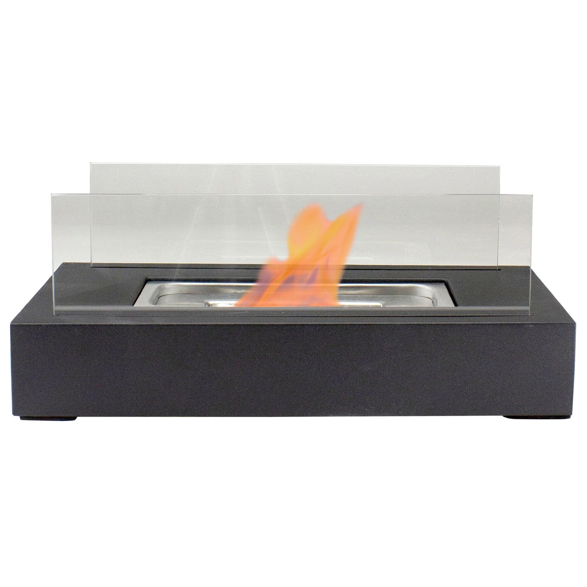 Northlight 13.75" Bio Ethanol Ventless Portable Tabletop Fireplace with Flame Guard