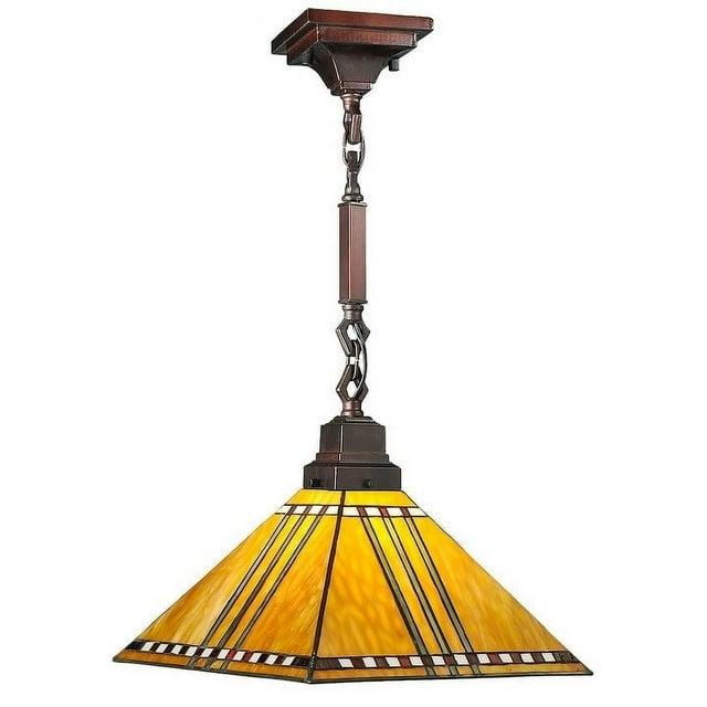 Meyda Lighting 1 - Light Mahogany Bronze Unique/Statement Pendant