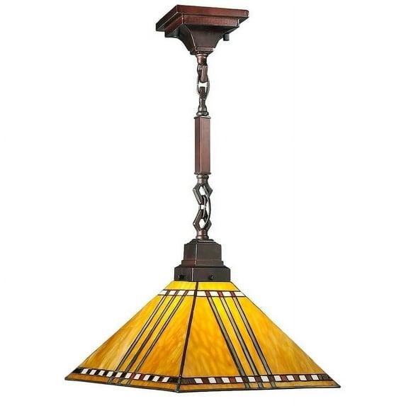 Meyda Lighting 1 - Light Mahogany Bronze Unique/Statement Pendant
