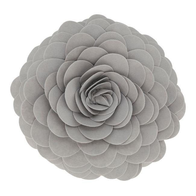 Flower Design Round Throw Pillow - Saro Lifestyle