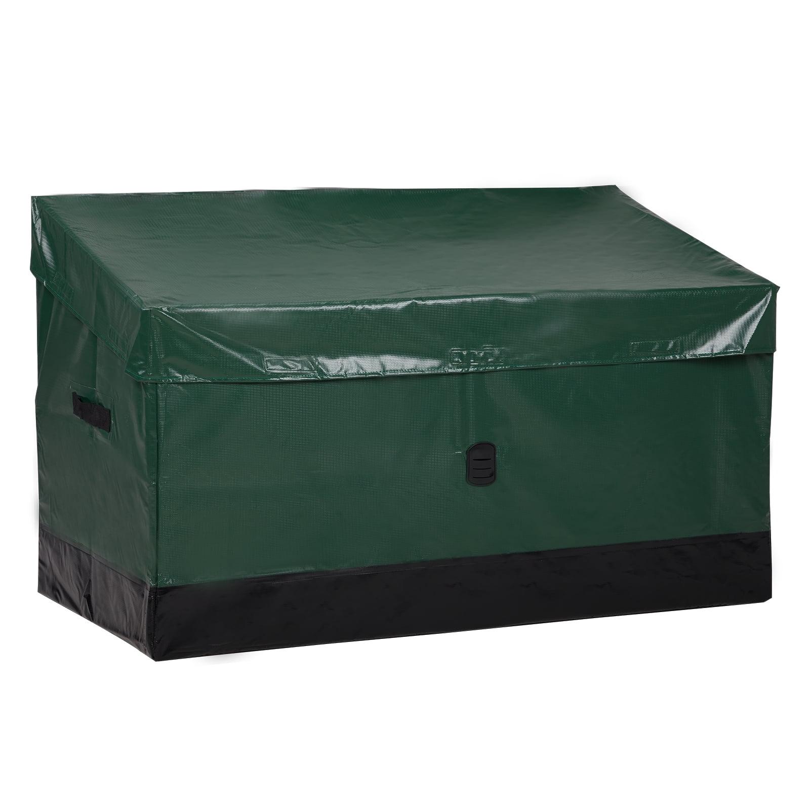 130 Gallon Green PVC Waterproof Outdoor Deck Box