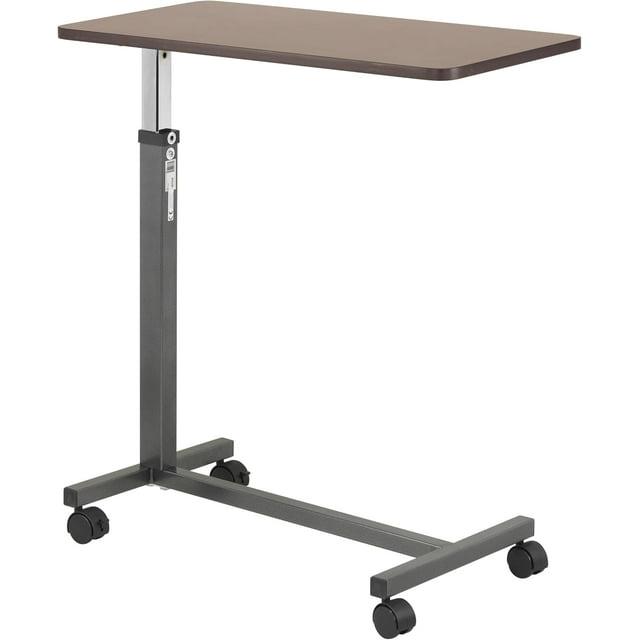 Drive Medical Non Tilt Top Overbed Table, Silver Vein