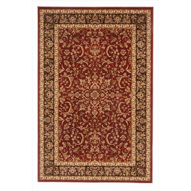 1318-1532-BURGUNDY Noble Rectangular Burgundy Traditional Italy Area Rug- 7 ft. 9 in. W x 11 ft. 6 in. H