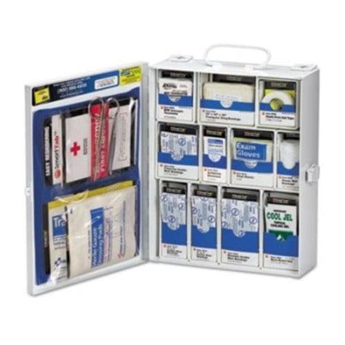 Medium Metal SmartCompliance First Aid Cabinet with Vinyl Gloves