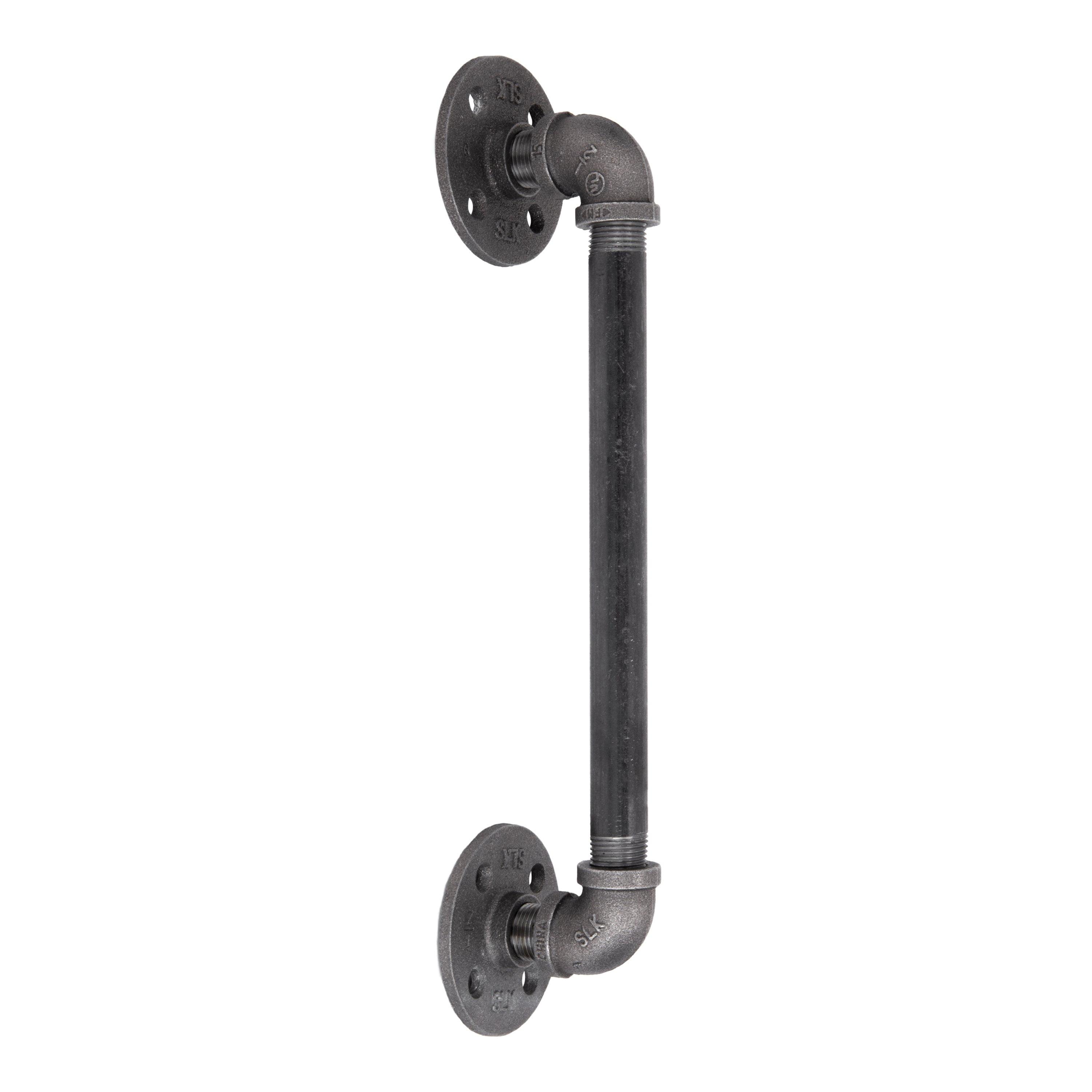 14.5 Inch Black Steel Industrial Barn Door Handle