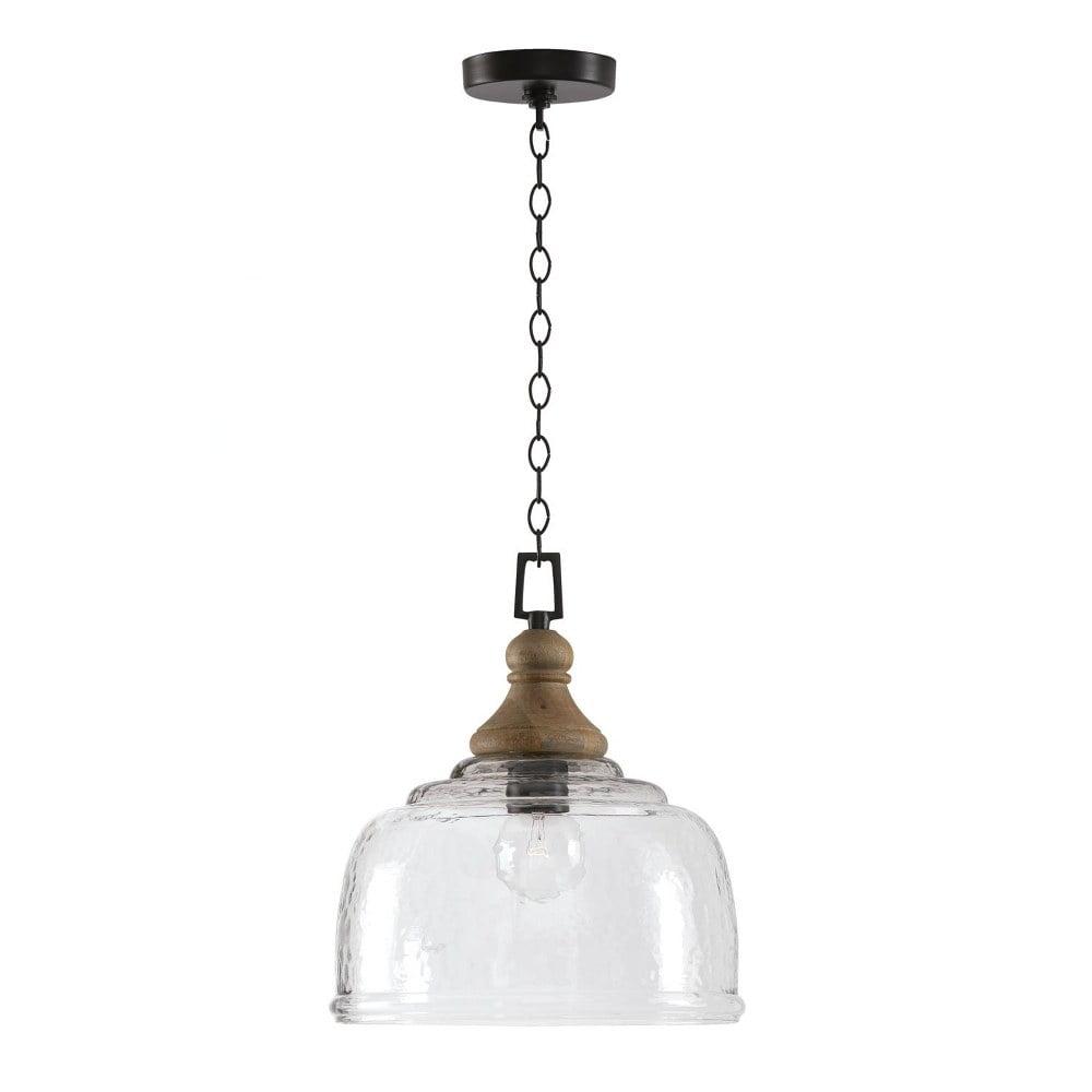 14 Inch 1 Light Pendant In Urban/Industrial Style 14 High By 15.5 Wide-Grey Wash/Iron Silk Finish    -Traditional Installation Capital Lighting