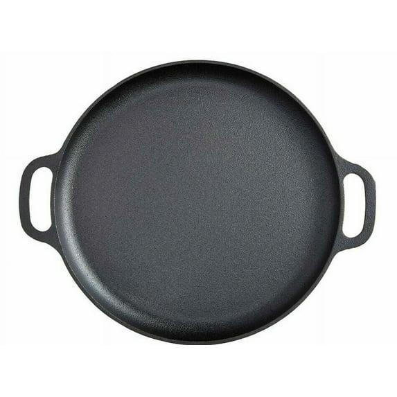 Home-Complete Cast Iron Pizza Pan-14? Skillet for Cooking, Baking, Grilling-Durable, Long Lasting, Even-Heating and Versatile Kitchen Cookware