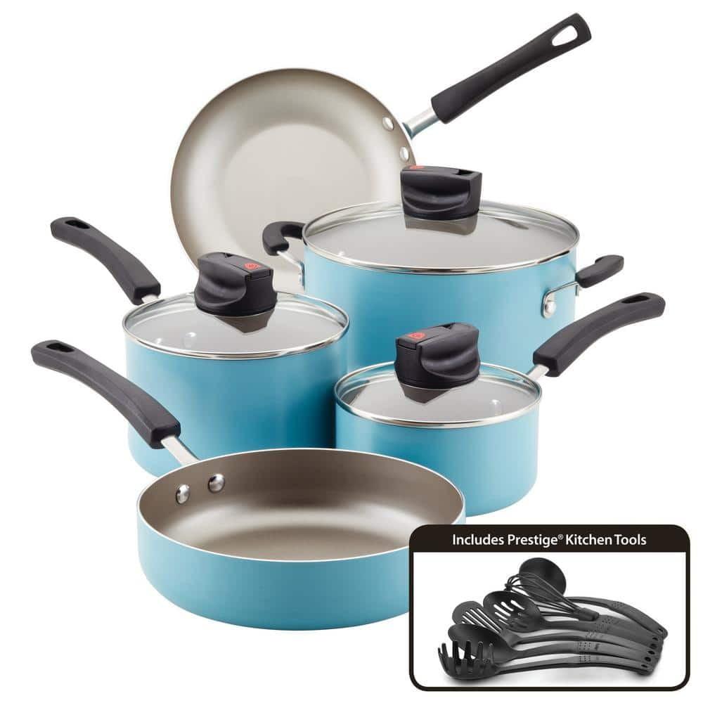 Farberware Smart Control Nonstick Cookware Pots and Pans Set, 14 Piece