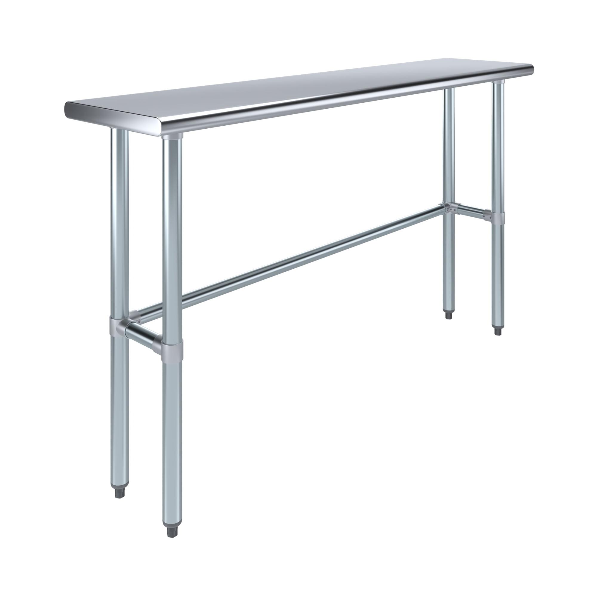 60'' Stainless Steel Open Base Utility Work Table