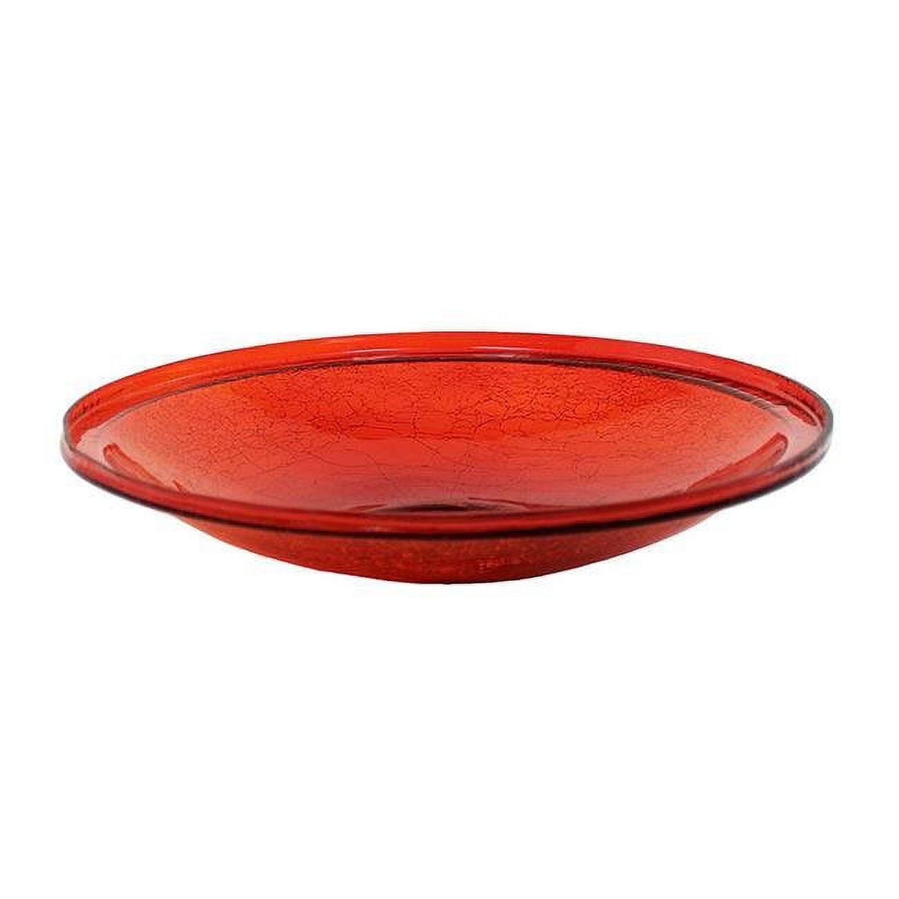 2.5" Reflective Crackle Glass Birdbath Bowl - Alcha Designs